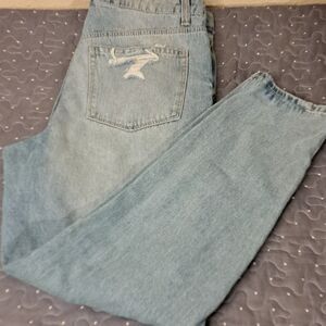 No Boundaries mom high rise distressed jeans size 11 NWT